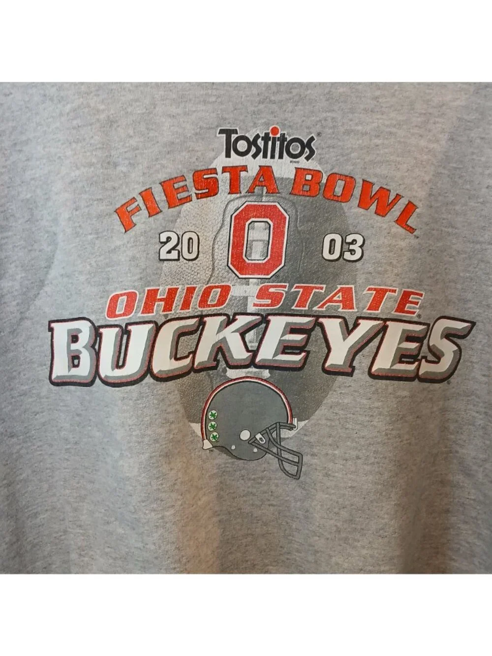 VTG Fiesta Bowl 2003 Ohio State Buckeyes Sweatshirt Hanes Boxy Fit XL-2XL #D-47 - Picture 3 of 8